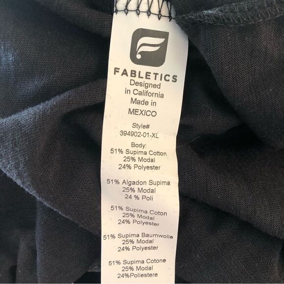 Fabletics Black Key Tee - Picture 6 of 6